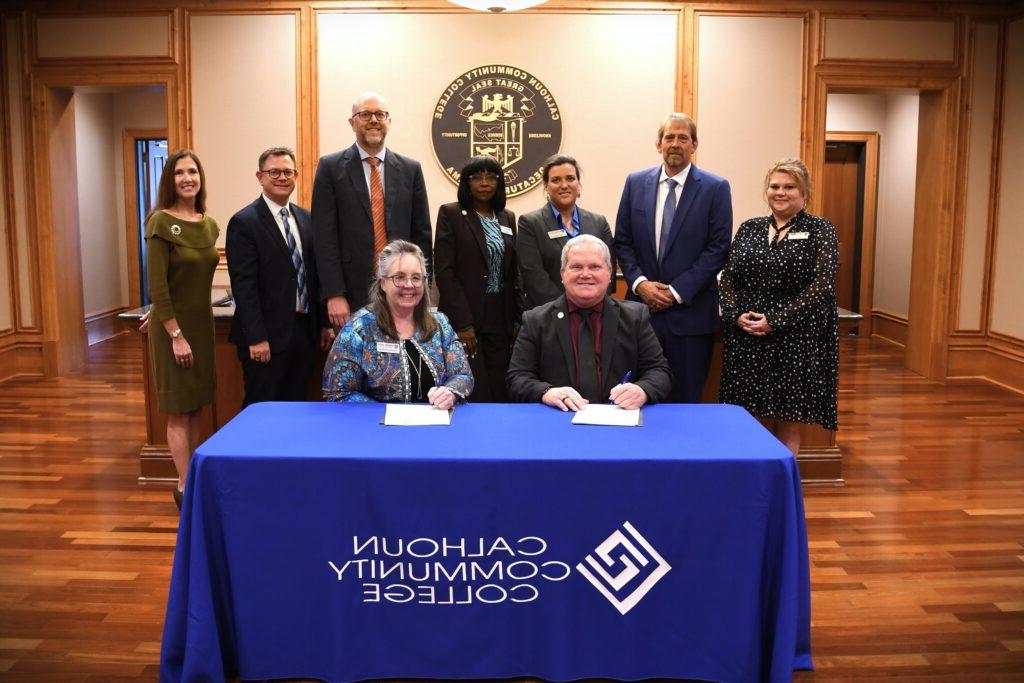 Athens State TEACH MOU Signing with Calhoun Community College